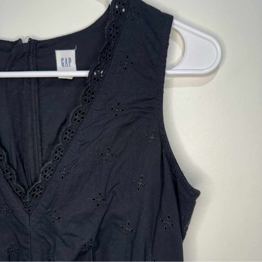 GAP Eyelet Embroidered Midi Dress Petite Size‎ 4 - Picture 4 of 11